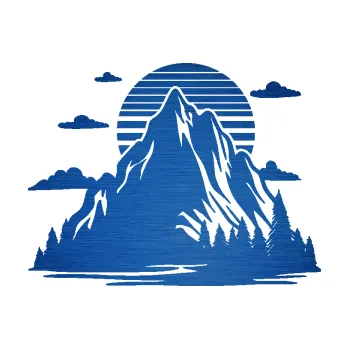 Samolepící dekorace SAMOLEPKA Krajina hory 037 pravá západ slunce (65 - škrábaný kov modrý) NA AUTO, NÁLEPKA, FÓLIE, POLEP, TUNING, VLASTNÍ TEXT, TISK, AUTOSAMOLEPKY.cz, POLEPY, OBRÁZEK, LOGO, SAMOLEPKY