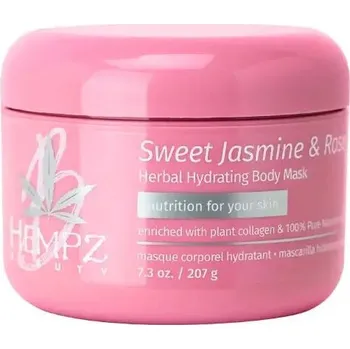 Tělový krém Hydratační tělová maska s kolagenem - jasmín a růže 235 ml