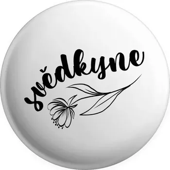 Placka Svědkyně - s květinou