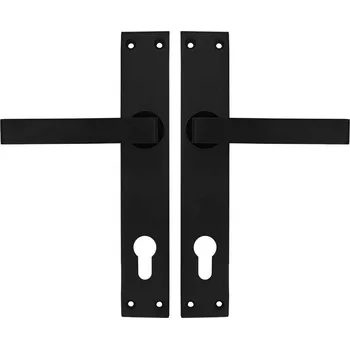 Dveřní kování Kování AL klika-klika ČERNÁ MAT (Hliníkové kování v černé barvě)