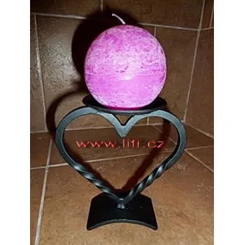 Svícen Kovový svícen Srdíčko 6