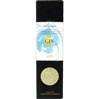 Čokoláda XC Alchemy Bílá čokoládová kytička Pairing Choco Gin 48% 24 g