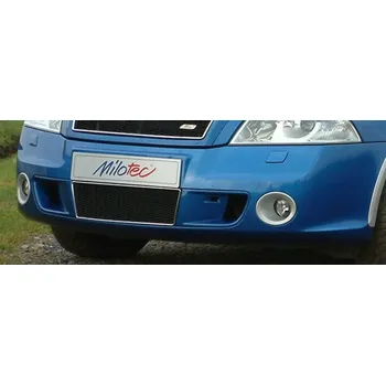 Tuning Mřížka nárazníku s bočním sáním, černá metalíza - Škoda Octavia II. RS Lim./Combi (Mřížka nárazníku pro Škoda Octavia II. RS Lim./Combi 2005-2008)