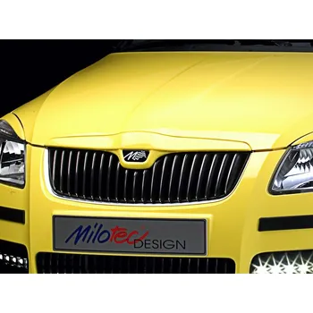 Tuning Horní lišta přední masky, černý lesklý "klavírlak" - Škoda Roomster (Škoda Fabia II. Lim./Combi 2007-2010, Roomster 2006-2010)