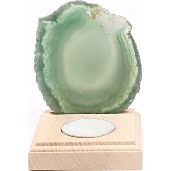 Svícen Magieprirody.cz Achátový svícen plát 9 cm - Top kvalita #693