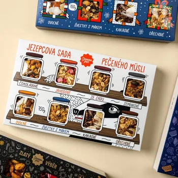 Janova pec Jezepcova sada 750 g 8 různých druhů müsli