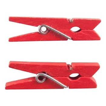 Velikonoční dekorace MFP kolíček dřevo 3,5cm//24ks červený 2221736