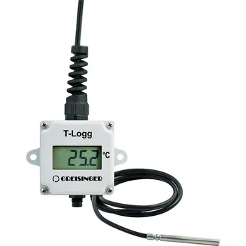 GREISINGER T-Logg 100-E Datový logger teploty s externím pevně připojeným snímačem, pro libovolné použití, až 16 000 naměřených hodnot