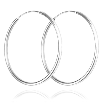 Náušnice Zlatnictví Helios Stříbrné velké kruhy