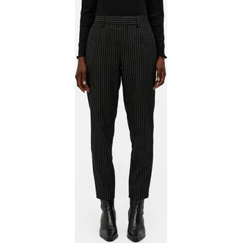 Dámské kalhoty Kalhoty s proužkem Object (Pohodlné černé kalhoty značky Object)