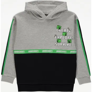 Chlapecký svetr GEORGE chlapecká mikina "MINECRAFT ACTION" šedá 9-10 let (140)