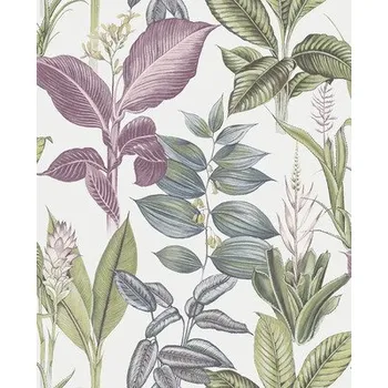 Tapeta Vliesová tapeta 118299 Next vol. 1 Listí fialově krémově zelená
