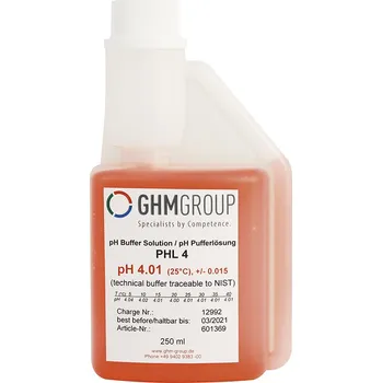 GREISINGER PHL 4 Připravený kalibrační roztok (pH 4,01 / 25 °C), 250 ml