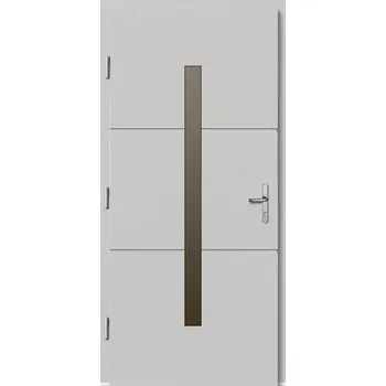 Vchodové dveře Vchodové dveře Tavira dřevěné 100x200 cm L bílé