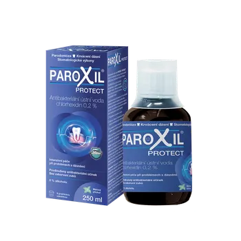 Ústní voda Paroxil Protect antibakteriální ústní voda s chlorhexidinem 0,2 % 250 ml