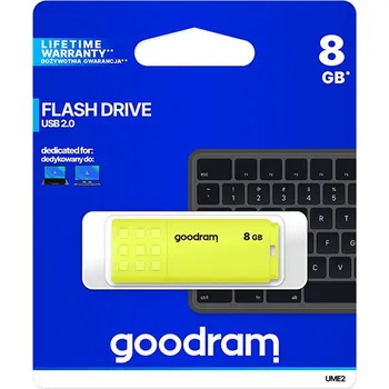 USB flash disk USB flash disk GOODRAM UME2 8 GB USB 2.0 žlutý