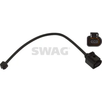Brzdová destička Výstražný kontakt, opotřebení obložení SWAG 38 94 4552
