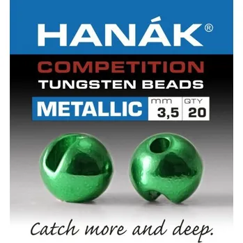 Tungstenové kuličky Hanák Competition Metallic+ Zelená 2,8 mm, 20 ks