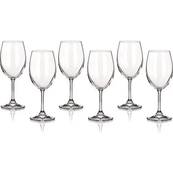 Sklenice Banquet CRYSTAL Sada sklenic na bílé víno LEONA 340 ml