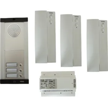 Zabezpečení domácnosti ART 8IK- sady telefonu pro 3 až 6 bytových jednotek, domovní telefony s vnitřním interkomem - zapuštěná montáž venkovního tabla Provedení: K3 pro 3 účastníky