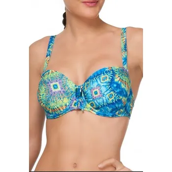 Dámské plavky Plavková podprsenka ANTIGEL (FBA4057-06), Velikost 65G, Barva modrá