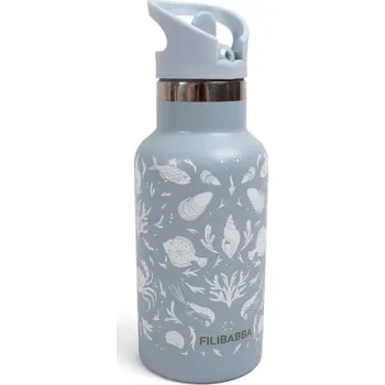 dětská jídelní sada FILIBABBA nerezová láhev na pití Nordic Ocean Mono