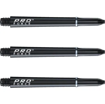 Příslušenství pro šipky Násadky na šipky Winmau Pro Force černé, dlouhé