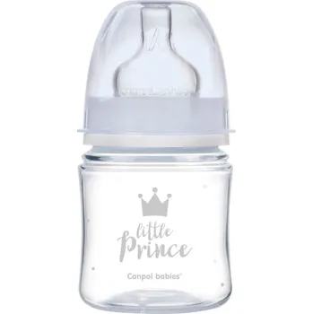 Kojenecká láhev CANPOL BABIES lahev se širokým hrdlem Royal baby modrá 120ml