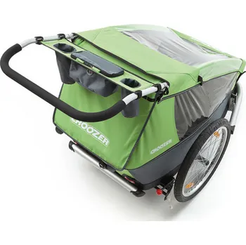 vozík za kolo KONZOLE NA MADLO CROOZER KID 1 -2015 ZELENÁ (Kombiovaná taška s držákem na dvě láhve.)