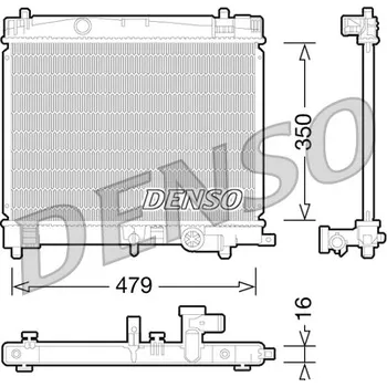 Chladič motoru Chladič, chlazení motoru DENSO DRM50078