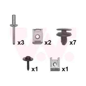 Blatník karosérie Montážní sada, blatník VAN WEZEL 0925796