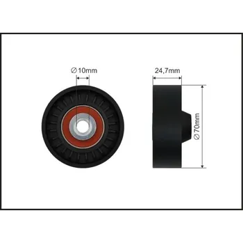Vratná/vodicí kladka, klínový žebrový řemen Caffaro 500619