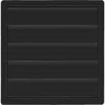 airRoxy PPZ 80-150 plastová přizpůsobitelná protidešťová žaluzie (170x170), grafit černá