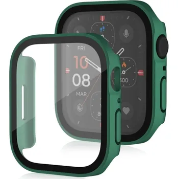VSECHNONAMOBIL 67561 PC FULL COVER Plastový kryt so sklom pre Apple Watch SE / SE 2022 / SE 2023 / SE 2025 (44mm) zelený