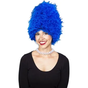 Dámská vysoká paruka - Modrá