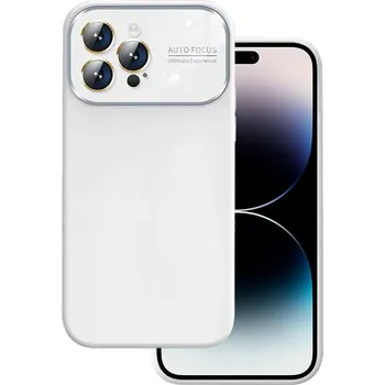 Pouzdro na mobilní telefon Měkké silikonové pouzdro na čočky pro Iphone 14 bílé
