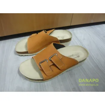 Dámské sandále Dámské pantofle obuv oranžové Natural product 36 Velikost: 36