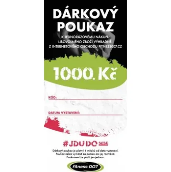 Dárkový potravinový koš Elektronický dárkový poukaz Fitness007 1000 Kč pro holku + Sleva 3 % pro registrované