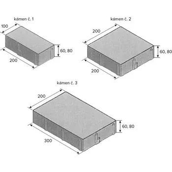 Stavebniny BEST TRIVIO výška 80mm colormix brilant SAMETOVÝ UV