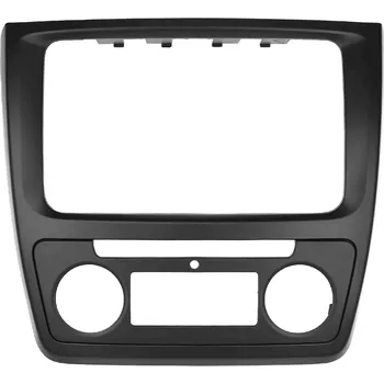 ISO redukce 2DIN Rámeček pro Škoda Yeti s automatickou klimatizací - černý