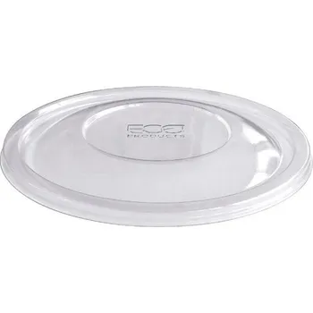 Jednorázové nádobí Víčko plastové rPETna misku papírovou bílou s potiskem 765ml, 940ml, 1420ml /75 ks