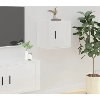 Nábytek vidaXL Nástěnná TV skříňka 40 x 34,5 x 40 cm [816648] Barva: bílá s vysokým leskem