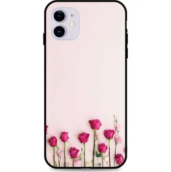 Pouzdro na mobilní telefon Kryt iPhone 11 silikon Roses (obal neboli pouzdro na iPhone 11)