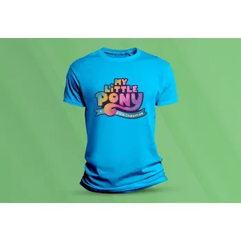 Chlapecké tričko Dětské bavlněné tričko My little Pony 2. velikost 140 Azurová