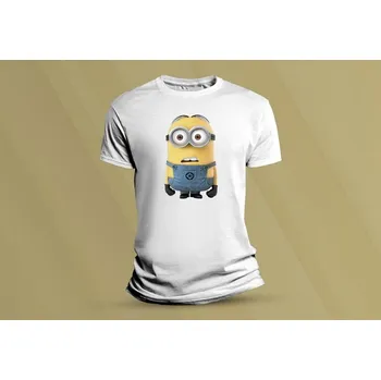 Dětské bavlněné tričko Mimoni 2. Bílá velikost 152 (12-13 let)