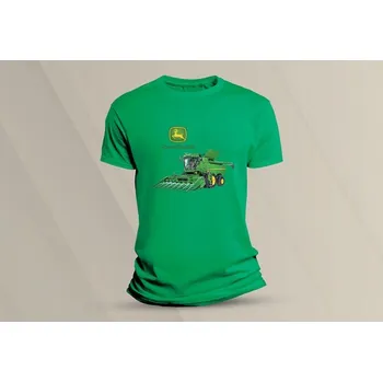 Dětské bavlněné tričko John Deere 2. velikost 128 (7-8 let) Zelená
