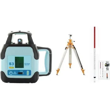 Měřící laser Rotační laser Hedü S3 sklonový + stativ s klikou a lať