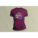 Dětské bavlněné tričko My little Pony 2. Vínová velikost S