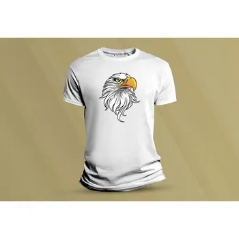 Chlapecké tričko Dětské bavlněné tričko Orel. Bílá velikost 152 (12-13 let)