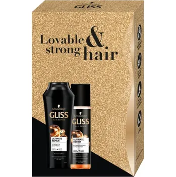 Kosmetická sada Schwarzkopf Gliss Ultimate Repair Lovable And Strong Hair dárková sada